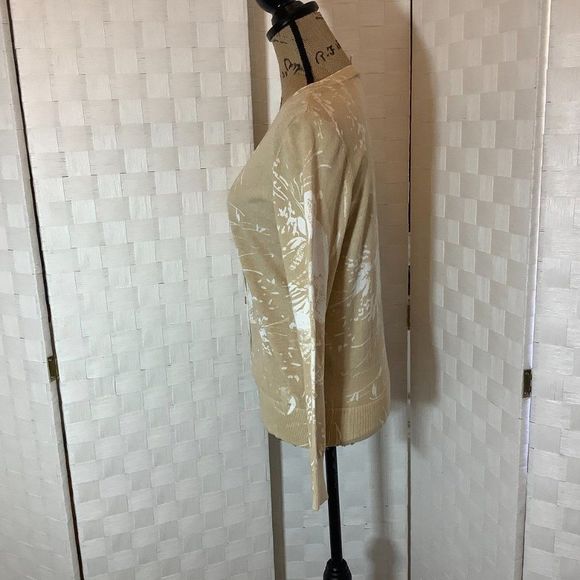 st. john's bay floral cardigan size medium - Picture 5 of 7